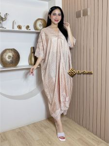 Kaftan Viscose Polos Lace Terbaru
