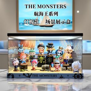 the Monsters Labubu Pirate King Series Blind Box Display Case Suitable for Bubble Monster Collectible Action Figures