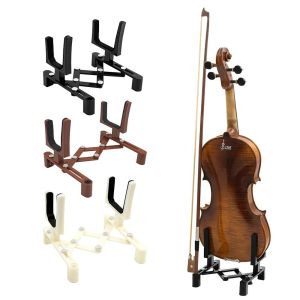 Adjustable Violin Stand Holder Portable Full Size Stringed Instrument Accessories Retractable Foldable Fiddle Bracket Sponge Pad