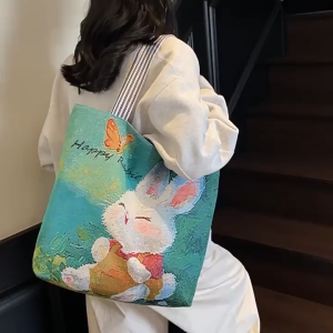 TÚI CANVAS HỌA TIẾT DỄ THƯƠNG – MUST HAVE CHO CÁC NÀNG LX411