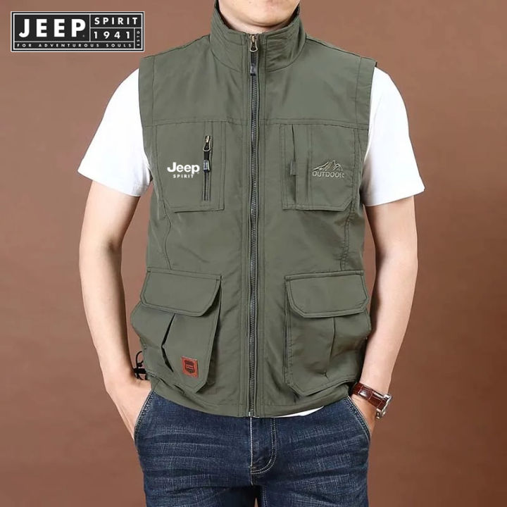Jeep Spirit 1941 estd Men's Tank Top Sleeveless Jacket Summer