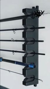 Rak Holder Joran Pancing Wall Mount Fishing Rod 6 Slot