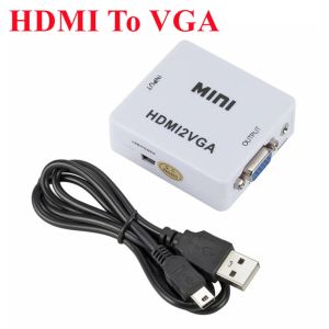 HDMI to VGA Converter With Audio Video VGA to HDMI Converter Adapter for Notebook Xbox360 DVD PS3 PC HD 1080P TV Box Projector