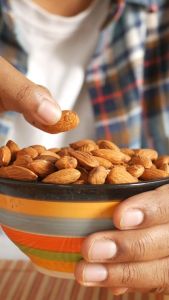 Nutrishape Premium Roasted Almonds – Crunchy Power Snack Packed with Protein Vitamin E & Fiber – Perfect for Keto Vegan & Fitness Diets – Heart-Healthy Resealable 1000-300g Pack for Freshness