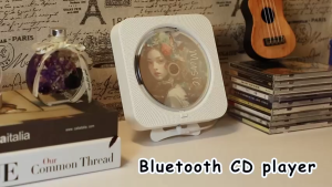 Wall Mounted CD Player Surround Sound FM Radio Bluetooth USB Disk Portable Music Player Remote Control Stereo Speaker Home DVD Players Discmans Built-in Bluetooth Speakers
