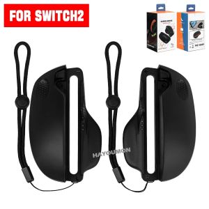 2PCS Gaming Controller Mouse Mini Portable Ergonomic Mice Left+Right Game Controller Bracket Handle Case for Switch 2 Joypad