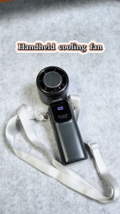 Portable Handheld Fan 30000mAh Turbo Fan with Ice Cooler Electric Fan for student on the way to school Neck hanging fan
