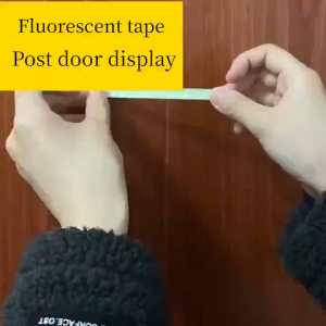 Luminous fluorescent luminous self-adhesive warning sticker