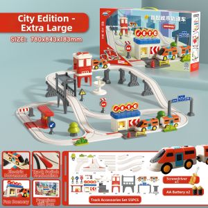 QU RAN | Electric Train Educational Toy Model