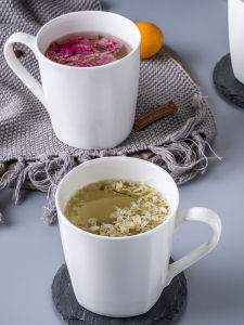 White Bone China Tea Cup Underglaze Color Water Cup Ceramic Cup Mark Cup Hotel Coffee Cup Simple Nordic Style Adult Use