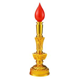 Electronic Candle Lamp God Table Lamp LED Long Burning Lamp Buddha Home Use Wealth God Attracting Lamp Offering Lamp Candle Holder