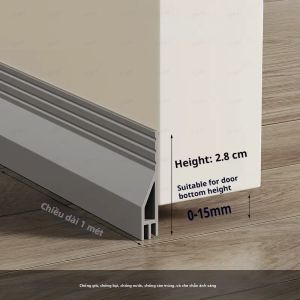 1PC 1M Dải Dán Cửa TPE Tự Dính Chống Gió Chống Lạnh Chống Bụi Chiều Cao 28/45mm Dải Thời Tiết Mềm Mại Để Cách Nhiệt Khe Hở