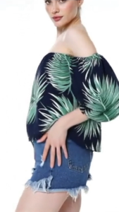 Elegant Three Quarter Sleeves Blouse
