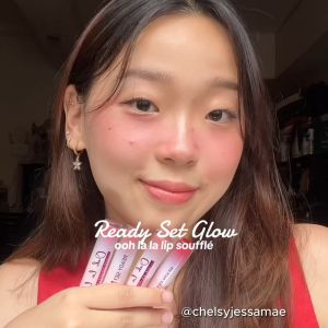 READY SET GLOW RSG Ooh Lala Lip Souffle | Full Coverage Matte Lipstick | Solf Veil| Non drying| MLBB Mauve Peach Pink Red Nude Shades | Multi use as Blush On| Luscious Lips| Matte Lippies| Mute Makeup| Radiant Lips | Gradient Lip | Local Makeup Brand