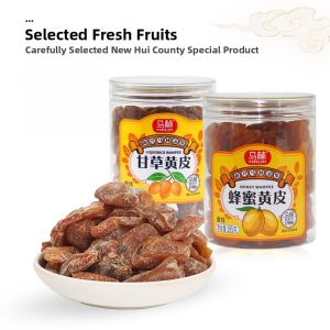 Buy 2 Get 1 Free Marin Honey Licorice Yellow Fruit*1 Bottle Preserved Fruit Parchment Dry Fruit Snacks Chinese Specialty
