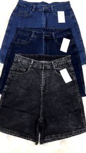 Quần Short Jean Ngố Nữ Ống Rộng Lưng Cao Basic Chất Bò Phong Cách Ulzzang Hàn Quốc chất vải không ra màu(QJN 02)