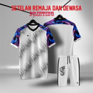 Baju bola setelan  Jersey badminton voli tennis setelan dewasa