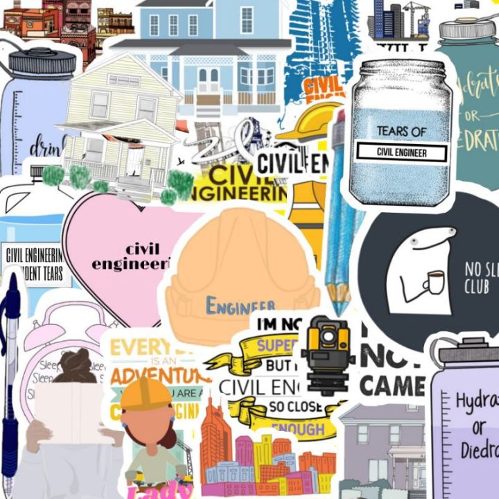 30100 PCS civil engineering stickers for laptop and labels Lazada PH