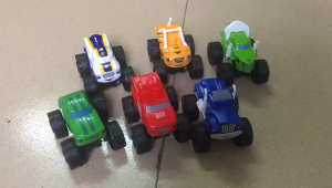 Fei Mao 6PCS Mini Monster Truck Toy Car Set | Kids Cartoon Racing Cars | Big Wheel Off-Road Vehicle Toys