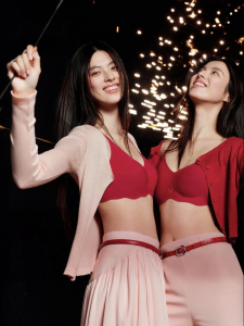 Ubras | New Year Red LUCK No-size Seamless Bra Set