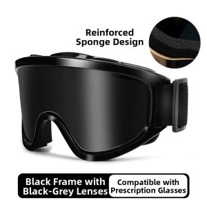 Anti-fog Snow Glare Protection Goggles for Near-sighted Wearers