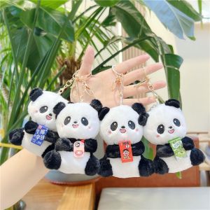 Internet Celebrity Automobiles Curtain Panda Doll Small Pendant Crane Machines Doll Plush Toys New Cute Cartoon Doll Kids