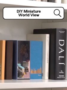 [Ready Stock] [World View] DIY Dollhouse Miniature Kit Miniature Furniture with Dust Cover LED Light Wooden Mini House Mini Shop Cafe Bakery Cute Cheap Decoration Birthday Gift Door Gift Puzzle Handcrafted Handmade Educational Toys for Kids Girls Boys