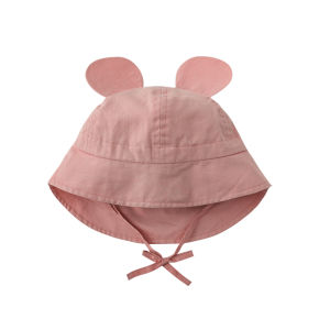 Cute Casual Kids Sun Hat Boys Girls 3D Ear Design Summer UV Protection Hat Baby Versatile Cap Cotton Blend Korean Style