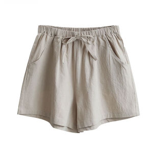 🦋 VEVE Women Shorts Summer Linen Cotton Shorts Plus Size