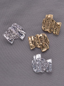 7pcs/pack 25MM Exquisite irregular metal classic button sweater wool sweater jacket cardigan coat hand sewn buttons