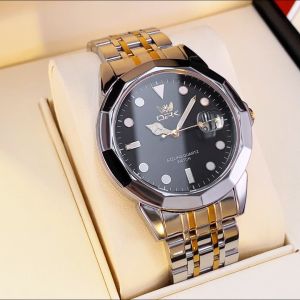 OPK resmi autentik jam tangan pria otomatis dewasa terbaru 2025 bercahaya kalender dial stainless steel jam pria anti air original