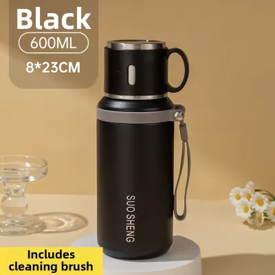 Large Capacity 1100ml/1500ml Insulated Stainless Steel Water Bottle Portable Outdoor Carry-On Tea Cup for Men And Women