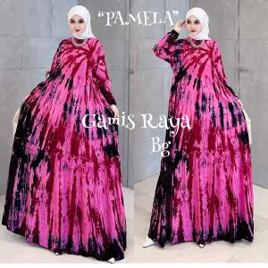 Gamis Raya Twill Bg Collection Motif Pamela