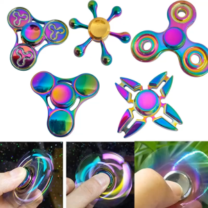 Metal Finger Spinner - Colorful Zinc Alloy Fidget Spinner for Stress Relief