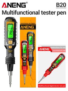 ANENG | ANENG B20 Contact Non Contact Voltage Screwdriver Live Neutral Wire Finder Safe Insulated Tool for Home Renovation Wiring Check