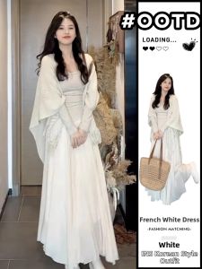 Ge·an·fei | Đầm Tà Dài Pháp Elegante cho Người Bé Thu 2026 Mới