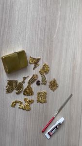 Hình dán Embelm Zippo đồng nguyên khối Đúc đồng 3D HL 01 Dễ dán Bền và lâu trôi