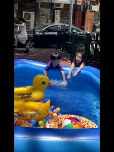 Childrens inflatable swimming pool baby swimming bucket home baby pool shower bucket bathtub adult home inflatable pool