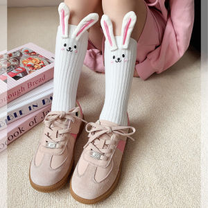 Cute Rabbit Ear Mid-Calf Childrens Socks Combed Cotton Girls Spring Summer Autumn Fashionable Korean Style Baby Socks