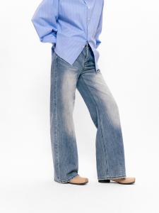 Dead on Arrival Vintage Washed Low Waist Straight Leg Jeans High Waist Tummy Control Bootcut Denim Jeans Womens Premium Jeans