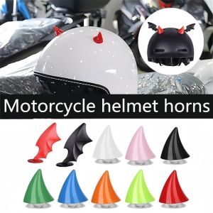 2PCS Bicycle Helmets Devil Horns Helmet Decoration Motocross Headgear Universal Cat Ears Helmet Devil Horns Stickers
