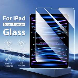 Tempered Glass For iPad Pro 11 12.9 6th Air 2 3 4 5 Mini 6 7 Screen Protector For Ipad 11th 9th 10th 8th 7th Generation 10.2 10.9 Protective Film