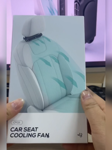 Vodool High-end new car rear fan USB plug-in 3 speed car rear pillow leaf less seat fan USB electric interface unlimited models sedan SUV commercial vehicle van van off-road vehicle excavator crane can be used
