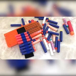 (NHIỀU MÀU SẮC) Đạn xốp Đầu hút Đồ chơi viên xốp Viên xốp đủ màu sắc Viên mút Phụ kiện súng đồ chơi