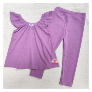 JEKA Kids Coords OOTD for Cute Girls Top + Leggings Kids Terno for Girls 1-7yrs old