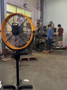 Low Power Consumption Standing Fan Powerful Airflow 360° Adjustable Safe & Durable Cooling for Home
