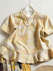 XMO | Elegant Youthful Silk Cloud Spun Blouse