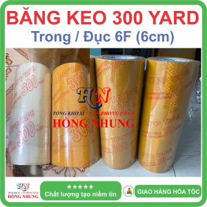 [ SALE ] Băng Keo Trong/ Đục 300 Yard bản 6F (6cm) Chất Keo Siêu Dính Giúp Bạn Đóng Gói Hàng Hiệu Quả