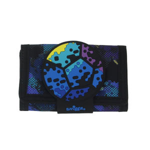 Ví trẻ em trai đen xanh dương bóng đá Ví cầm tay ví gập bằng da ba lớp Ví đựng xu Ví Đựng Thẻ 5 inch