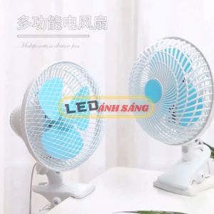QUẠT ĐIỆN 220V KẸP XOAY 180 SIÊU MÁT 20W CAO 35CM